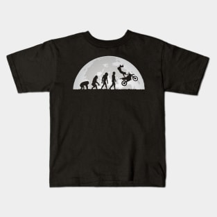 Motocross Evolution Moon Kids T-Shirt